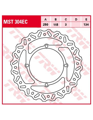 TRW LUCAS TARCZA HAMULCOWA PRZÓD SUZUKI RMZ 250 07-09, RMZ 450 05-,