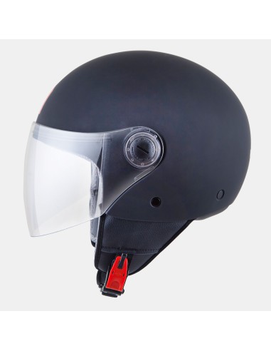 MT WYPRZEDAŻ KASK OTWARTY JET STREET SOLID MATT BLACK KOLOR CZARNY MAT ROZMIAR XS