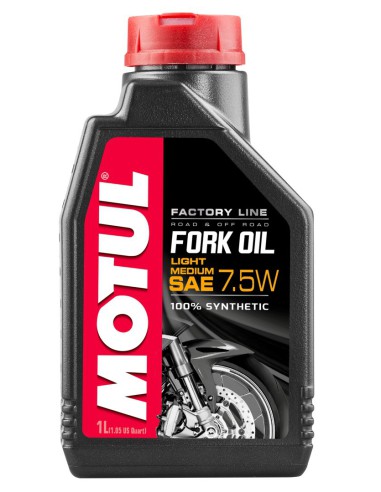 MOTUL OLEJ DO TELESKOPÓW / AMORTYZATORÓW / ZAWIESZENIA FORK OIL FACTORY LINE 7,5W MEDIUM (SYNTETYCZNY) 1L