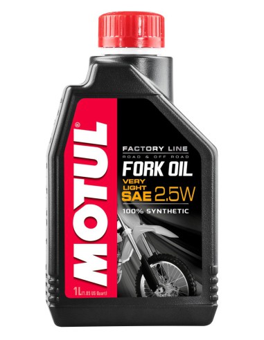 MOTUL OLEJ DO TELESKOPÓW / AMORTYZATORÓW / ZAWIESZENIA FORK OIL FACTORY LINE 2,5W VERY LIGHT 1L