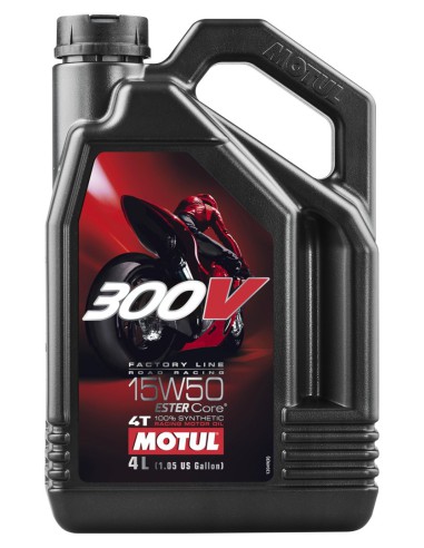 MOTUL OLEJ SILNIK 300V 4T FL ROAD RACING 15W50 4L (SYNTETYCZNY)