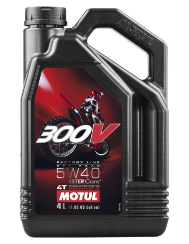 MOTUL OLEJ SILNIK 300V 4T FL OFF ROAD 5W40 4L (SYNTETYCZNY)