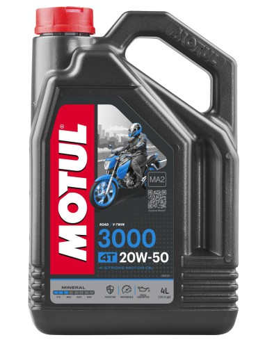 MOTUL OLEJ SILNIK 3000 4T 20W50 4L (MINERALNY)