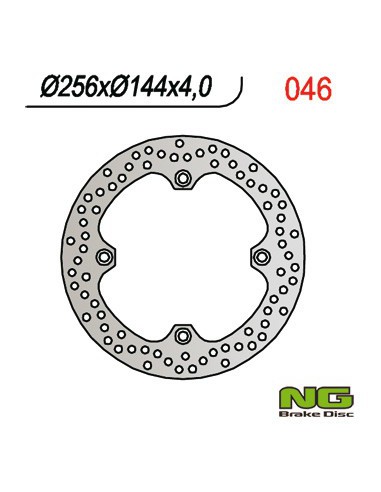 NG TARCZA HAMULCOWA PRZÓD HONDA XL 600V TRANSALP '97-'99, NX 650 DOMINATOR '88-'04, XR 650L '93-21,CB450S 85-89 (255X144X4MM)