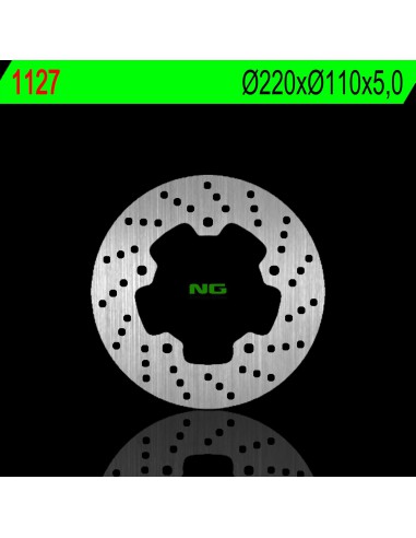 NG TARCZA HAMULCOWA TYŁ SYM 125/200/250/300 05-18 (2250X110X5,0MM) (5X10,5MM)