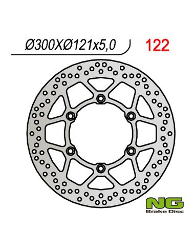 NG TARCZA HAMULCOWA PRZÓD SUZUKI DR 650 '91-'95, DR 800 '90-'95 (300X121X5)