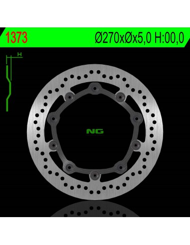 NG TARCZA HAMULCOWA PRZÓD BMW C650 '12-20, C-EVOLUTION '14-21 (270MMX5MM) (5X9,8MM) PŁYWAJĄCA