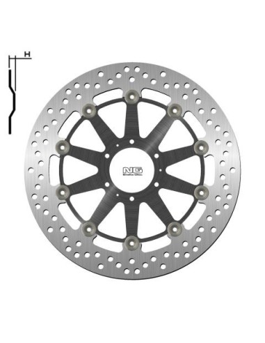 NG TARCZA HAMULCOWA PRZÓD HONDA XL 1000V 99-13, CB 1100EX / ABS 14-18 (296X62X5MM) (6X6,5MM) PŁYWAJĄCA (ŚRODEK ALUMINIOWY)