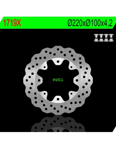 NG TARCZA HAMULCOWA TYŁ KAWASAKI ER F/N 05-17, KLE 650 ABS 07-14, Z 650SX 17-19 WAVE