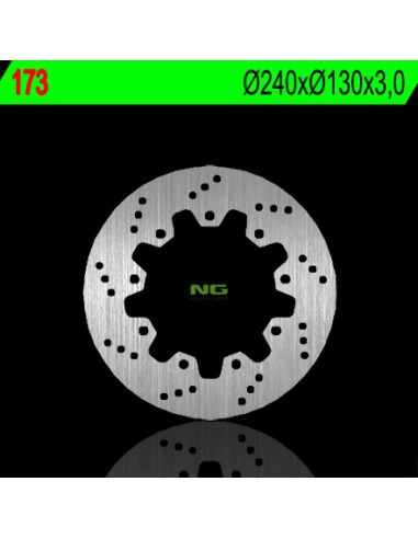 NG TARCZA HAMULCOWA TYŁ KAWASAKI ZZR 600 '90-'92, ZX 6R '95-'97, ZEPHYR 750 '92-'97 (230X100X6) (4X10,5MM)