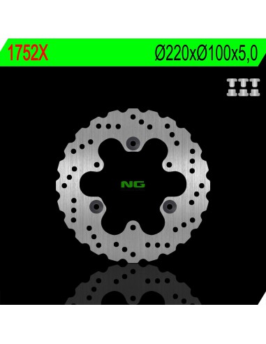 NG TARCZA HAMULCOWA TYŁ KAWASAKI EX 250/300/400 NINJA 13-22 WAVE