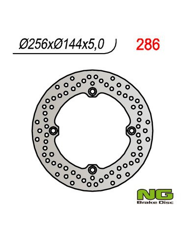 NG TARCZA HAMULCOWA TYŁ HONDA XRV 750, XL 1000V, CBR 1100XX (256x144x5,0MM) (4X10,5MM)