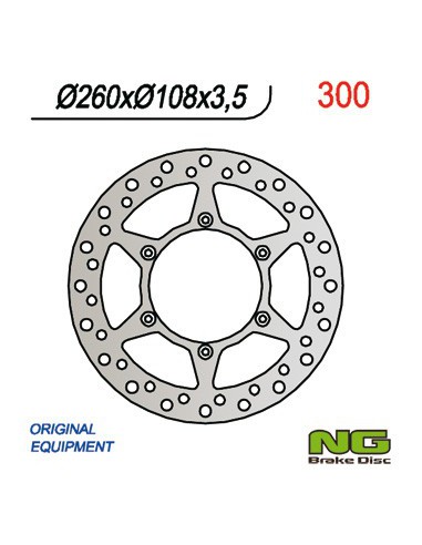 NG TARCZA HAMULCOWA PRZÓD GAS GAS 125 94-99 (260x108x3,5)