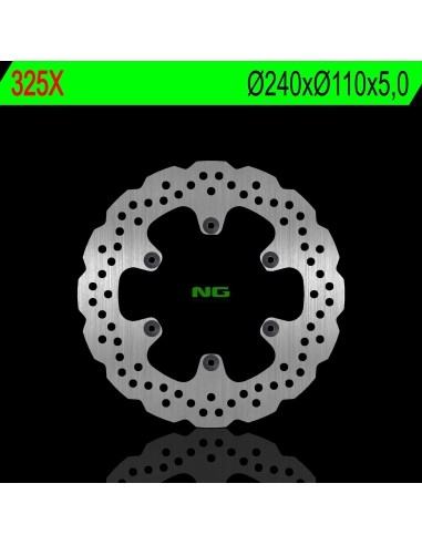 NG TARCZA HAMULCOWA TYŁ APRILIA/ BMW F 650 94-15, APRILIA PEGASO 650 01-08, BENELLI 899/900/1130 (240X110X5,0MM) (6X6,5MM) WAVE