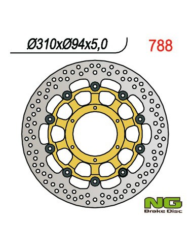 NG TARCZA HAMULCOWA PRZÓD HONDA CBR 1000 RR 04-05, CB 1300 01-10 (310X94X5) (6X65MM) CBR 600RR 03-08, CB 1000R 08-16, CTX 1300