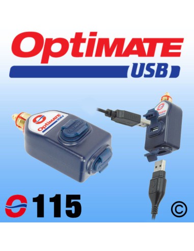 OPTIMATE ŁADOWARKA USB Z WTYCZKĄ DO GNIAZDKA DIN DO CAN-BUS BMW I Z DWOMA GNIAZDKAMI USB (3300MA) (PROSTA) (EL) - STARY KOD O115