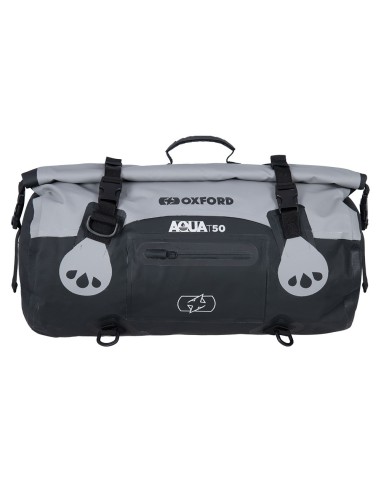 OXFORD TORBA AQUA T-50 ROLLBAG WODOODPORNA POJEMNOŚĆ 50L KOLOR CZARNY/SZARY