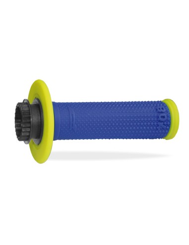 PROGRIP MANETKI PG708 OFF ROAD Z BLOKADĄ SCS LOCK-ON + 6 ADAPTERÓW ROLGAZU (22+25MM) KOLOR NIEBIESKI ZÓŁTY DWUSKŁADNIKOWE FLUO