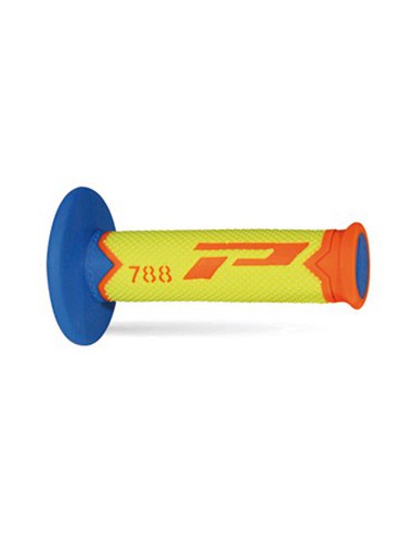 PROGRIP MANETKI PG788 OFF ROAD (22+25MM, DŁ.115MM) KOLOR POMARAŃCZOWY FLUO/ZÓŁTY FLUO/JASNY NIEBIESKI (TRÓJSKŁADNIKOWE)