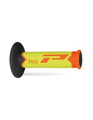 PROGRIP MANETKI PG788 OFF ROAD (22+25MM, DŁ.115MM) KOLOR POMARAŃCZOWY FLUO/ŻÓŁTY FLUO/CZARNY (TRÓJSKŁADNIKOWE) (788-281)