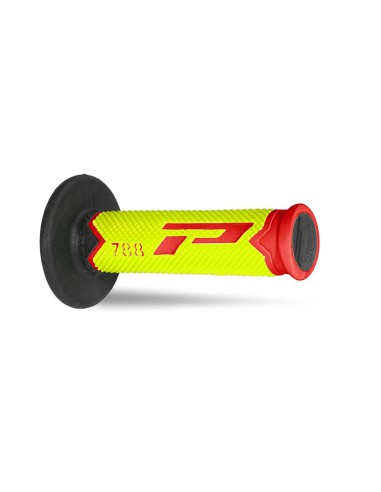 PROGRIP MANETKI PG788 OFF ROAD (22+25MM, DŁ.115MM) KOLOR CZERWONY/ŻÓŁTY FLUO/ CZARNY (TRÓJSKŁADNIKOWE) (PG788/14) (788-228)