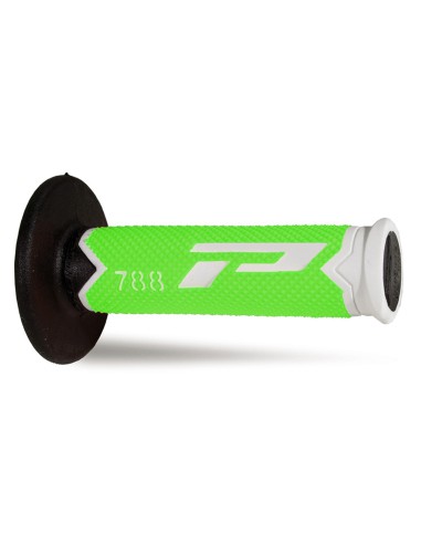 PROGRIP MANETKI PG788 OFF ROAD (22+25MM, DŁ.115MM) KOLOR BIAŁY/ZIELONY FLUO/ CZARNY (TRÓJSKŁADNIKOWE) (788-301) (PG788/15)