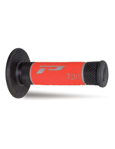 PROGRIP MANETKI PG790 OFF ROAD (22+25MM, DŁ.115MM) KOLOR SZARY/CZARNY/CZERWONY (TRÓJSKŁADNIKOWE) (790-229) (PG790/7)