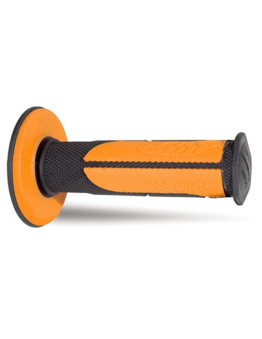 PROGRIP MANETKI PG798 OFF ROAD (22+25MM, DŁ.115MM) KOLOR CZARNY POMARAŃCZOWY (DWUSKŁADNIKOWE HALF WAFFLE) (798-144) (PG798BK/OR)