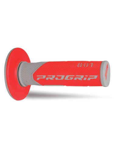 PROGRIP MANETKI PG801 OFF ROAD (22+25MM, DŁ.115MM) KOLOR SZARY/CZERWONY (DWUSKŁADNIKOWE) (801-288) (PG801/7)