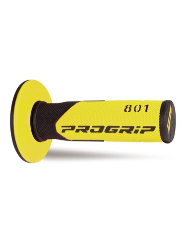 PROGRIP MANETKI PG801 OFF ROAD (22+25MM, DŁ.115MM) KOLOR CZARNY/ŻÓŁTY (DWUSKŁADNIKOWE) (801-142) (PG801/2)