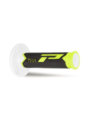 PROGRIP MANETKI PG788 OFF ROAD (22+25MM, DŁ.115MM) KOLOR ŻÓŁTY FLUO/CZARNY/BIAŁY (TRÓJSKŁADNIKOWE) (788-255) (PG788/25)