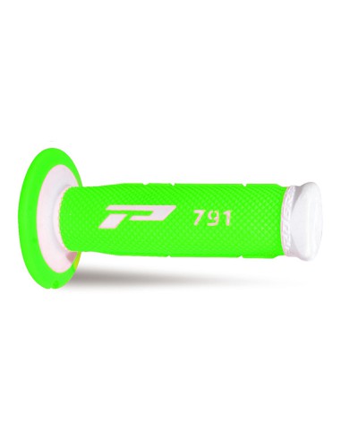 PROGRIP MANETKI PG791 OFF ROAD (22+25MM, DŁ.115MM) KOLOR BIAŁY / ZIELONY FLUO (DWUSKŁADNIKOWE) (791-241) (PG791WH/GRF)