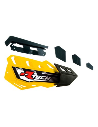 RACETECH (RTECH) PLASTIKI ZAMIENNE DO OSŁON RĄK (HANDBARÓW) FLX / ALU / ATV KOLOR ŻÓŁTY