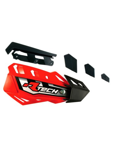 RACETECH (RTECH) PLASTIKI ZAMIENNE DO OSŁON RĄK (HANDBARÓW) FLX / ALU / ATV KOLOR CZERWONY