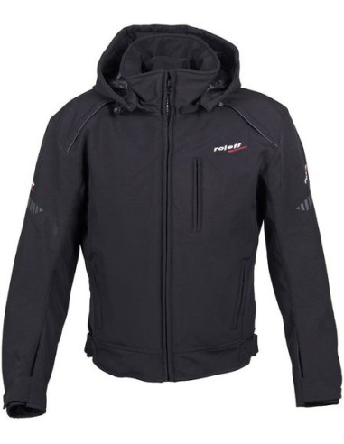 ROLEFF PROMOCJA KURTKA TEKSTYLNA SOFTSHELL KRÓTKA MODEL RO1513 (3W1) KOLOR CZARNY ROZMIAR L