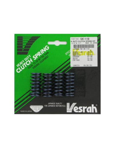 VESRAH SPRĘŻYNY SPRZĘGŁOWE YAMAHA WR 426F '01-'02, WR 450F '04, YZF 450 '05-'06, YFZ 450 (6SZT.), YZF450 '14-18 (MADE IN JAPAN)