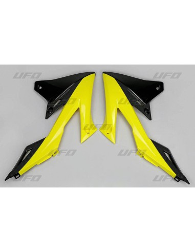 UFO OSŁONY CHŁODNICY SUZUKI RMZ 250 '19-'23, RMZ 450 '18-'23 KOLOR OEM (ŻÓŁTY/CZARNY)