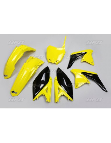 UFO KOMPLET PLASTIKÓW SUZUKI RMZ 250 '10-'18 KOLOR OEM '17 (ŻÓŁTY/CZARNY) (SU416E999K)