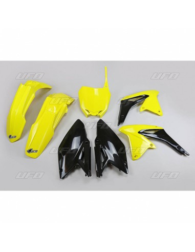 UFO KOMPLET PLASTIKÓW SUZUKI RMZ 250 '10-'18 KOLOR OEM '18 (ŻÓŁTY/CZARNY) (SU416E999W)