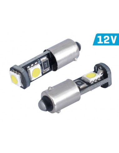 Żarówka BaX9s H6W 3 SMD WH CAN - 58318