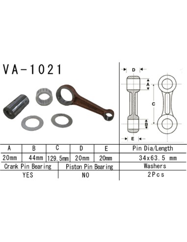 VESRAH KORBOWÓD HONDA TRX500 FE/FM/TM '05-'11 (FOURTRAX, FOREMAN) (VA1021) (MADE IN JAPAN)