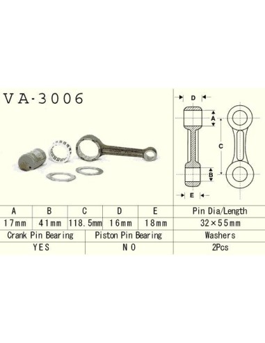 VESRAH KORBOWÓD SUZUKI LTF 300 (LTF300) KING QUAD '91-'02 (VA3006) (MADE IN JAPAN)