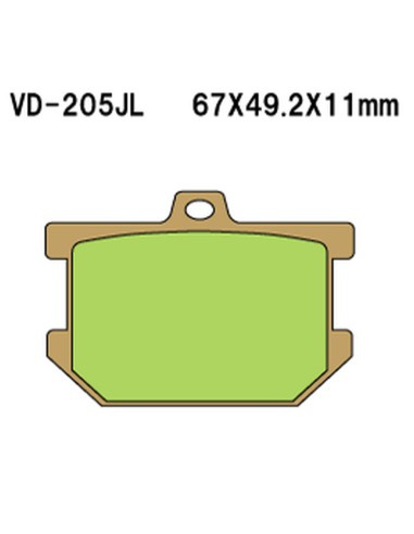 VESRAH KLOCKI HAMULCOWE KH34 SPIEK METALICZNY (ZŁOTE) YAMAHA SR500 76-81, XS,XV (MADE IN JAPAN)