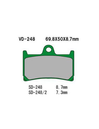 VESRAH KLOCKI HAMULCOWE KH252/KH380 (MADE IN JAPAN)