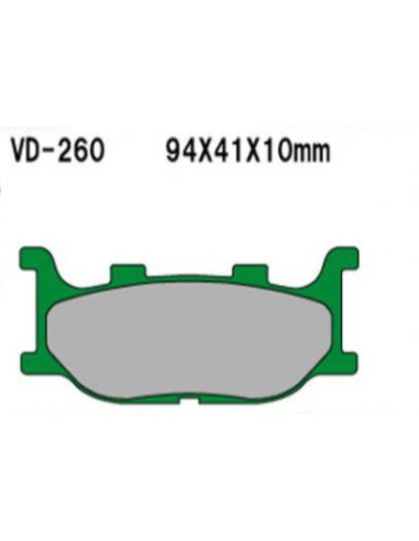 VESRAH KLOCKI HAMULCOWE KH199 SPIEK METALICZNY (ZŁOTE) (MADE IN JAPAN)