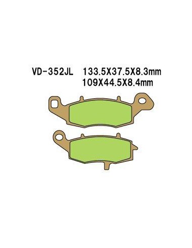 VESRAH KLOCKI HAMULCOWE KH229 (MADE IN JAPAN)