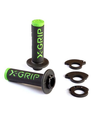 X-GRIP PROMOCJA MANETKI BRAAAAP GRIPS LOCK-ON-GRIP GREEN KOLOR ZIELON-GRIPY Z ADAPTERAMI ROLGAZU