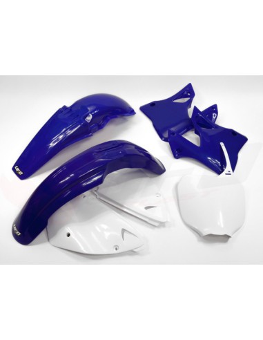 UFO KOMPLET PLASTIKÓW YAMAHA YZ 125 '00-'01, YZ 250 '00-'01 KOLOR OEM (BIAŁY/NIEBIESKI) (YA300E999)