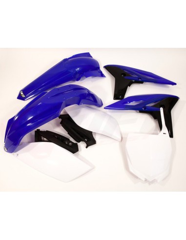 UFO KOMPLET PLASTIKÓW YAMAHA YZF 250 '10 KOLOR OEM (BIAŁY/NIEBIESKI) (YA308E999)