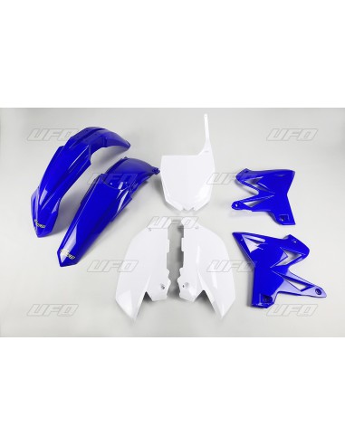 UFO KOMPLET PLASTIKÓW YAMAHA YZ 125 / 250 '02-'14 RESTYLING KOLOR OEM (NIEBIESKI/BIAŁY) (YA312E999)